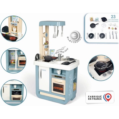Smoby Bon Appetit Kitchen Grey s rúrou na pečenie a chladnička s 23 doplnkami – Zboží Dáma