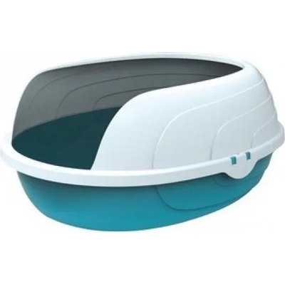 Mpets SHERBIN Cat Litter Tray with Rim - открита котешка тоалетна с висок борд 49, 3 x 39, 5 x 20, 9 cm - 20102199