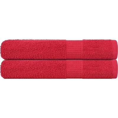 vidaXL Кърпи FROGN 2 бр. Червени 100x200 см 360 г/м2 (136938)