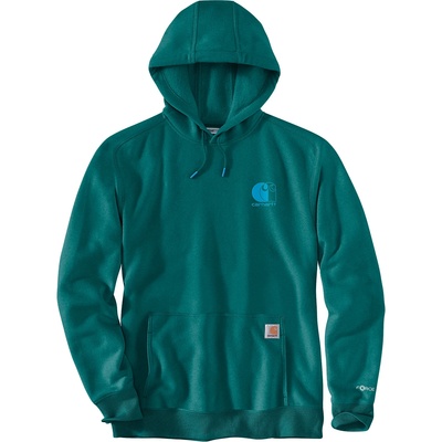 Carhartt WIP Мъжки суичър Carhartt Signature Logo Sweatshirt Hoodie - Transformative Teal Heather - размер XXL (017-4117-1315)