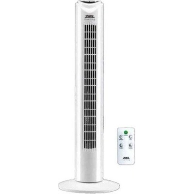 Ziel Вентилатор кула Ziel с дистанционно управление, 45 W, Бял, 81 см (3548814)