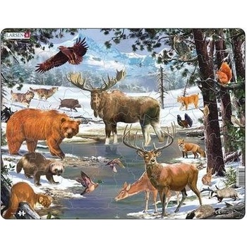 Larsen Maxi FH32 Пъзел с формички 54 броя Флора и фауна (7023852121511) (7023852121511)