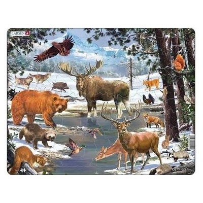 Larsen Maxi FH32 Пъзел с формички 54 броя Флора и фауна (7023852121511)