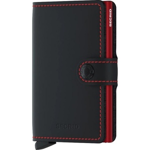 Secrid Miniwallet Matte Black&Red (SECRID-6016-MA)