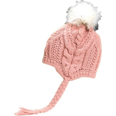dětská celopodšitá pletená čepice Pletex H099 Pudrově růžová