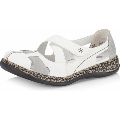 Rieker dámské baleríny 46367-80 bílá – Zbozi.Blesk.cz