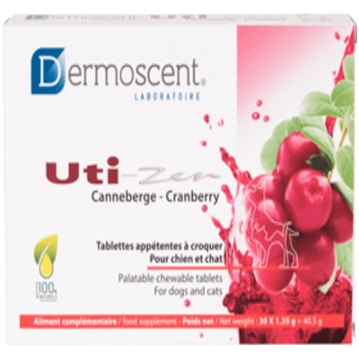 Dermoscent Uti Zen хранителна добавка за котки и кучета с уринарни проблеми - кг
