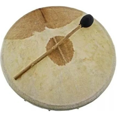 Authentic Šamanský bubon 50 cm kozia koža so srsťou