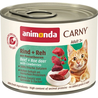 Animonda Carny Adult Hovězí srnčí brusinky 6 x 200 g