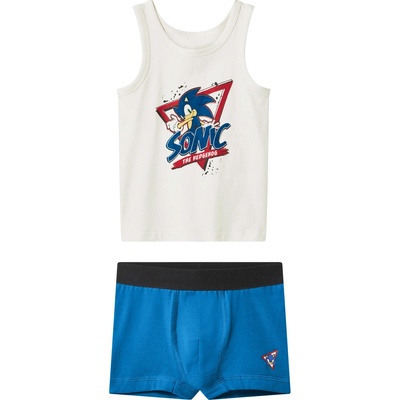 Chlapecká souprava spodního prádla 2dílná bílá/modrá