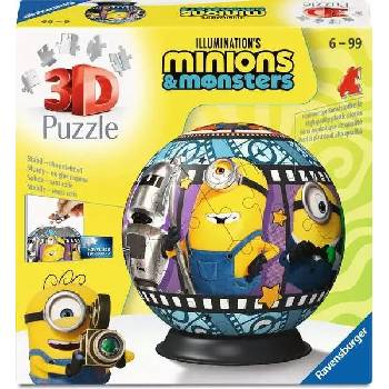 Ravensburger 3D пъзел Ravensburger от 72 части - Миньоните 3 (12008079)