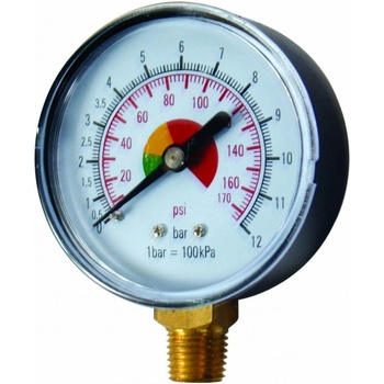 Raider Манометър Raider - 0-12 bar, 1/4 inch (110602)