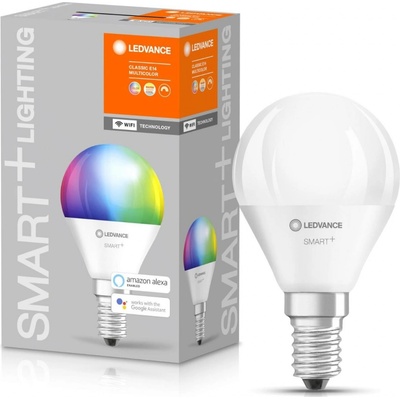 LEDVANCE Smart+ WIFI LED světelný zdroj, 4,9 W, 470 lm, RGB, teplá studená bílá, E14