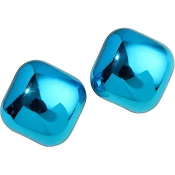 HARAHU Обеците AD-33356 - Square / Синя KP33356 (AD-33356)