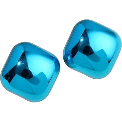 HARAHU Обеците AD-33356 - Square / Синя KP33356 (AD-33356)