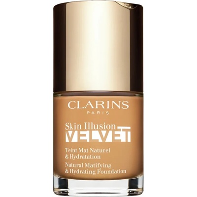 Clarins Skin Illusion Velvet течен фон дьо тен с матов завършек с подхранващ ефект цвят 114N 30ml