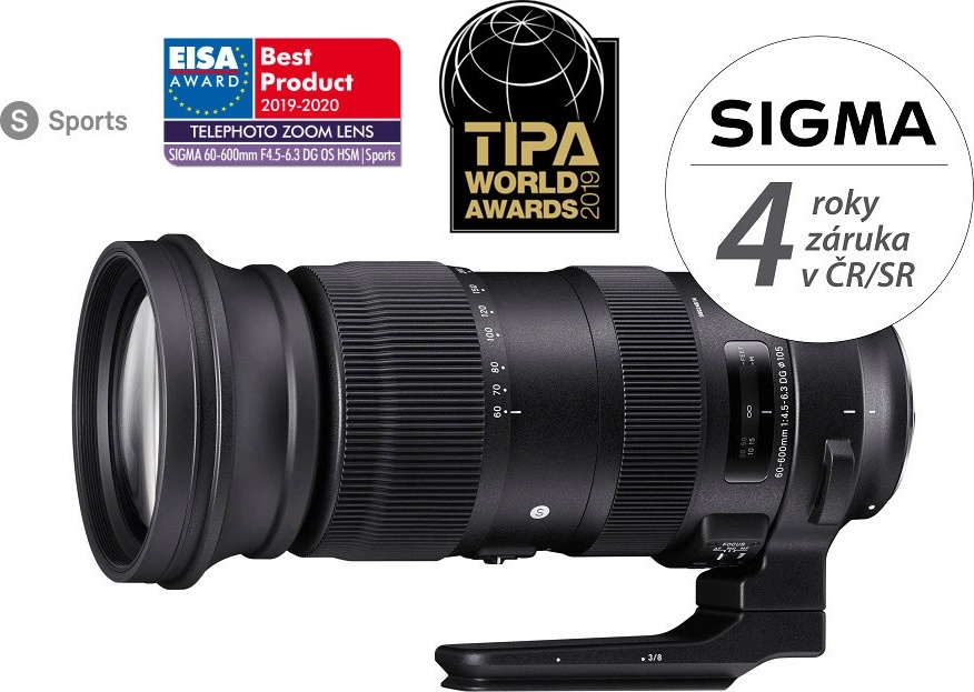 SIGMA 60-600mm f/4.5-6.3 DG OS HSM Sports Canon od 1 990