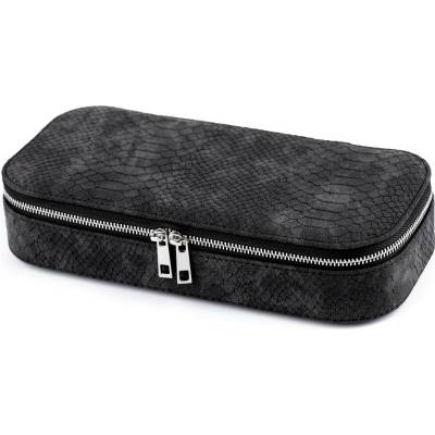 Šperkovnice na zip 11x24x5 cm černá 1 ks