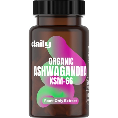 Daily Organic Ashwagandha KSM-66 60 kapslí