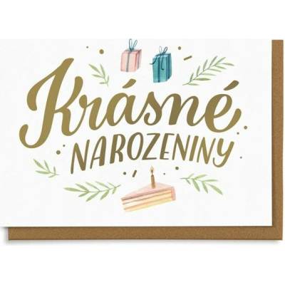 Chaukiss Krásné narozeniny - zlaté písmo