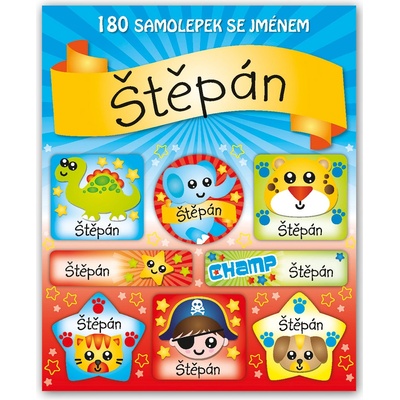 ARGUS Veselé nálepky samolepky se jménem Štěpán