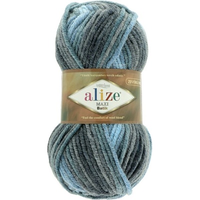 Alize Superlana Maxi Batik 7785 modro sivá