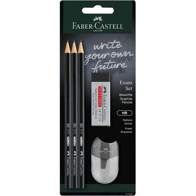 Faber-Castell Молив 1111, чернографитен, HB, 3 броя, с включ (1015100394)