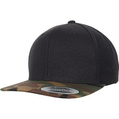 FLEXFIT Flache Cap Camo Visor Snapback 6089CV Mehrfarbig Black/Black Camo