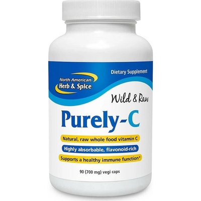North American Herb & Spice Wholefood vitamín C Purely-C 90 kapslí
