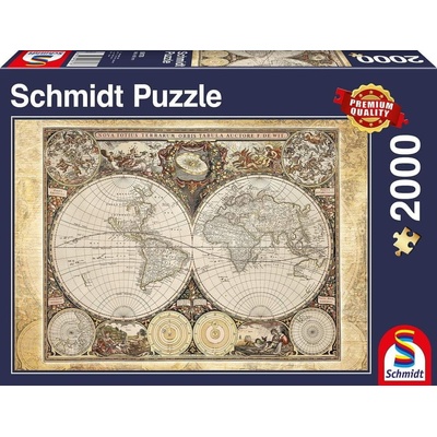 Schmidt Historická mapa světa 2000 dielov