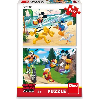 Dino WD Mickey športuje 2 x 77 dielov