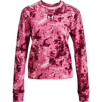 Under Armour Rival Terry Print Crew ružová