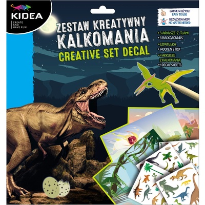 kidea - Творчески комплект с ваденки Динозаври 92543