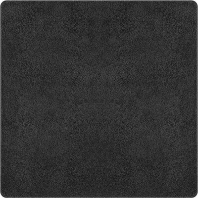 Антихлъзгащ shaggy килим Тъмен сив 120 x 120 cm ПП