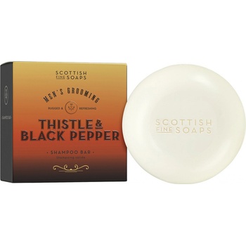 SCOTTISH FINE SOAPS Thistle & Black Pepper Tuhý šampon po muže, 100 g