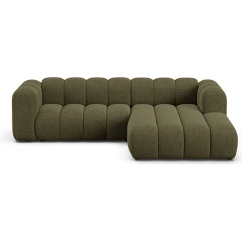 Micadoni Зелен шенилов ъглов диван (десен ъгъл) Lupine - Micadoni (MIC_RC_M_214_F1_LUPINE4)