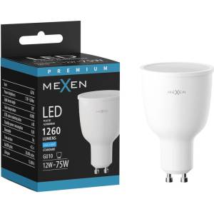 Mexen Nova LED крушка GU10, 12W, Студена - 6500K, 1260 lm - L108-GU10-1265-01 (L108-GU10-1265-01)