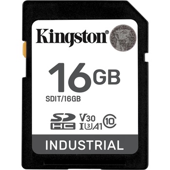 Image 1 of Kingston Industrial SDHC 16GB CL10/UHS-I/U3/V30/A1 (SDIT/16GB)