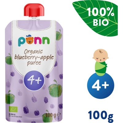Salvest Ponn BIO Ябълка с боровинки (100 г)