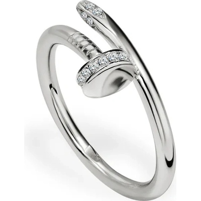 SilveAmo Stříbrný prsten se zirkony Hřebík K2F246 16