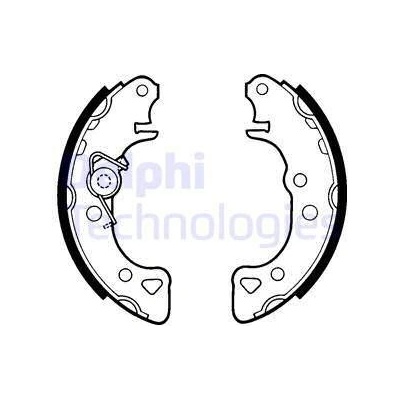 Sada brzdových čeľustí DELPHI LS1319