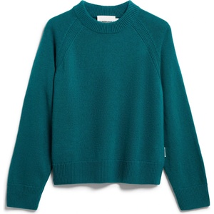 ARMEDANGELS Дамски пуловер ARMEDANGELS Women's Wool Knit Sweater Jumper - Petrol Velvet - размер XS (117-4050-0211)