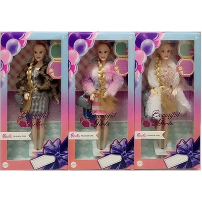 Кукла с дълга плитка и палто