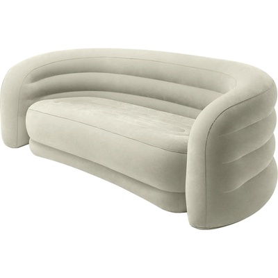 Intex Извит диван Сиво 229 x 109 x 81 см PVC и Район (42035640)