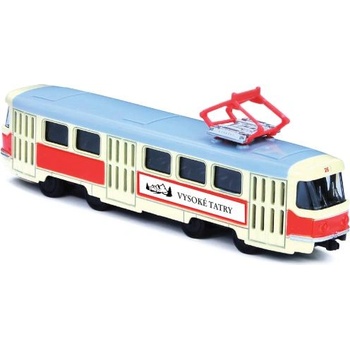 Rappa Метален ретро трамвай 16 см Високи Татри