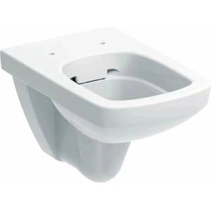 Geberit Стенна тоалетна чиния Geberit Selnova Square Rimfree, лъскаво бяла (501.458.00.7)