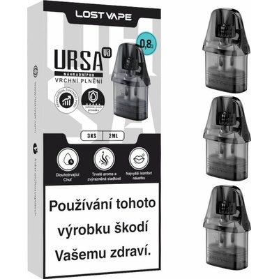 Lost Vape Ursa Pod V3 2ml cartridge 0,8ohm 3 ks