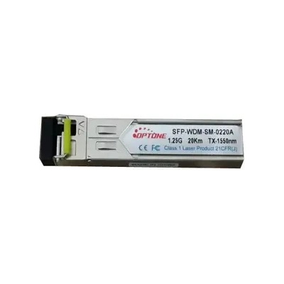 optone Оптичен модул Optone SFP-WDM-SM-0220A, 1.25G, T1550/R1310nm, LX, 20km, DDM, LC (SFP-WDM-SM-0220A)