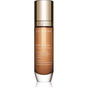 Clarins Skin Illusion Hydrating Foundation високо покривен фон дьо тен цвят 114.3W 30ml