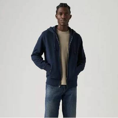 Levi's® NEW ORIGINAL ZIP-UP HOODIE NAVY BLAZER 34584-0048
